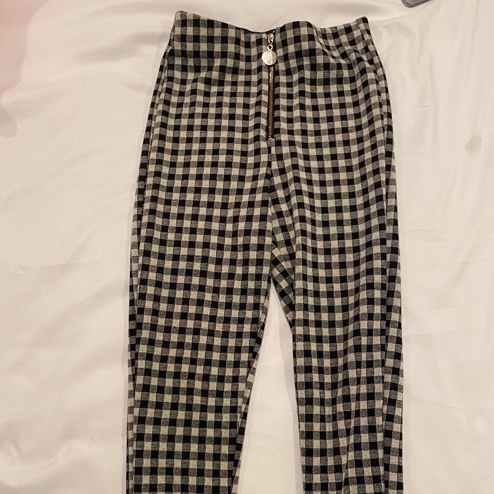 Zara Gingham Pants - image 1